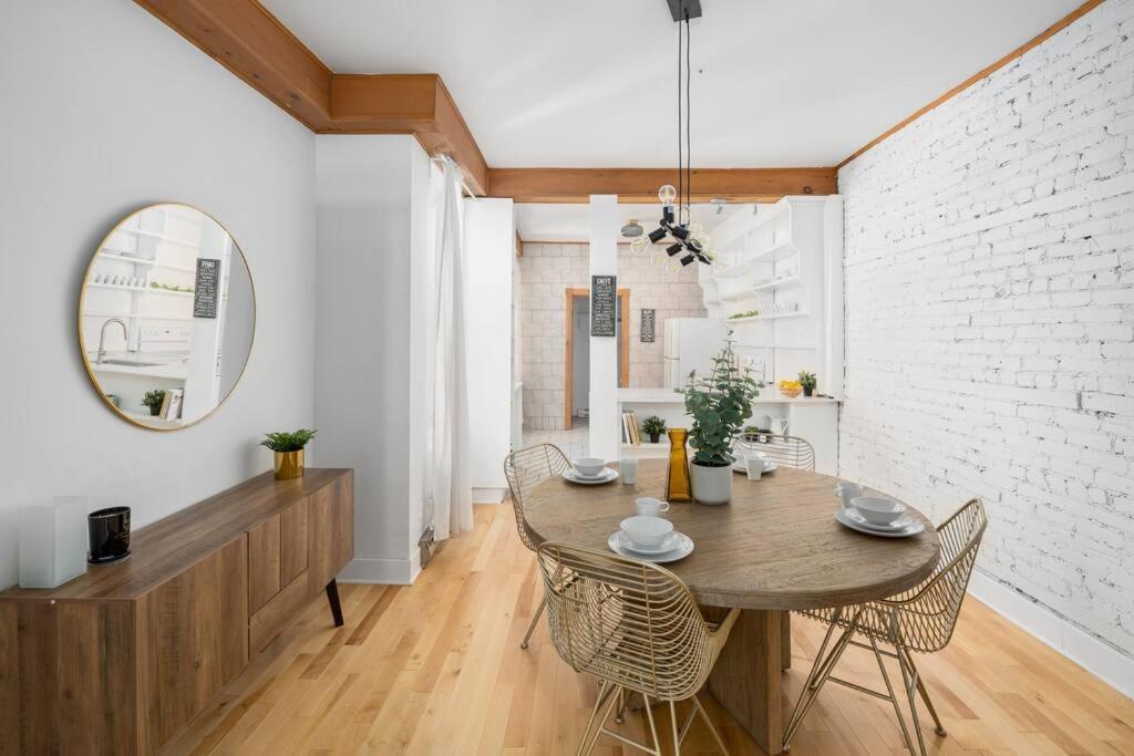 Chic Mile-End 3Br Getaway - Free Parking, Sleeps 8 Apartment Montreal Exterior foto