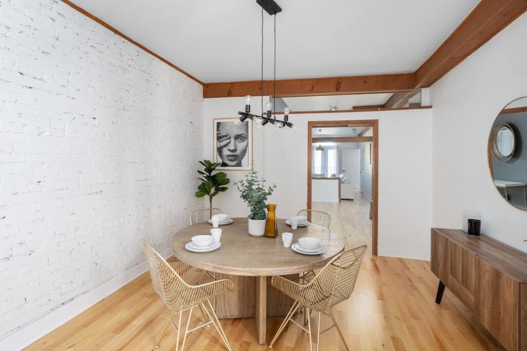 Chic Mile-End 3Br Getaway - Free Parking, Sleeps 8 Apartment Montreal Exterior foto